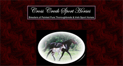 Desktop Screenshot of crosscreekhorses.tripod.com