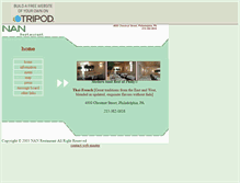 Tablet Screenshot of nanrestaurant.tripod.com