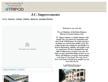 Tablet Screenshot of jcimprovements.tripod.com