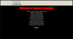 Desktop Screenshot of hogwartsacademy.tripod.com