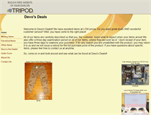 Tablet Screenshot of devosdeals.tripod.com