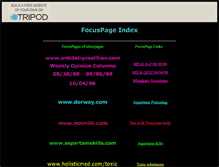 Tablet Screenshot of focuspage.tripod.com
