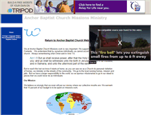 Tablet Screenshot of anchorbaptist.missions.tripod.com