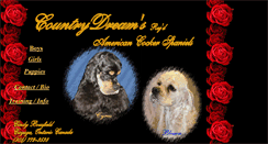 Desktop Screenshot of countrydreamscockers.tripod.com