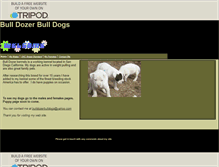 Tablet Screenshot of bulldozerbulldogs.tripod.com