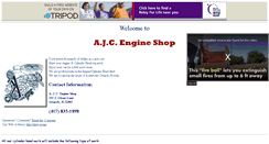 Desktop Screenshot of ajcengineshop.tripod.com