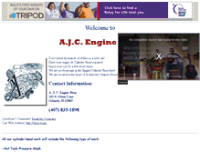 Tablet Screenshot of ajcengineshop.tripod.com