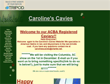 Tablet Screenshot of carolines-cavies.tripod.com