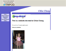 Tablet Screenshot of chloechang.tripod.com