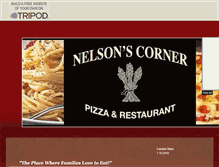 Tablet Screenshot of nelsonscornerpizza.tripod.com