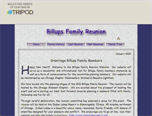 Tablet Screenshot of billupsfamily.tripod.com