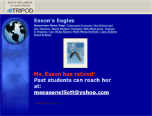 Tablet Screenshot of easonelliotteagles.tripod.com