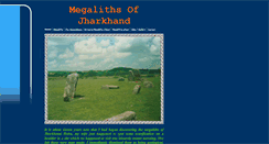Desktop Screenshot of megalithsofjharkhand.tripod.com