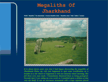 Tablet Screenshot of megalithsofjharkhand.tripod.com