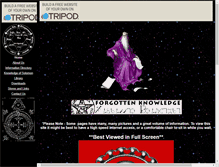 Tablet Screenshot of forgottenknowledge.tripod.com