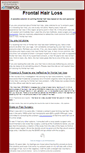 Mobile Screenshot of frontal-hair-loss.tripod.com