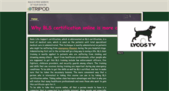 Desktop Screenshot of blscertificationonline.tripod.com