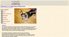 Desktop Screenshot of cattledogmania.tripod.com
