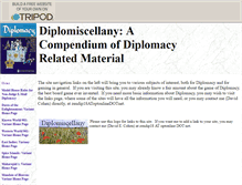 Tablet Screenshot of diplomiscellany.tripod.com