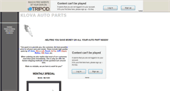 Desktop Screenshot of klova-autoparts.tripod.com
