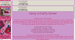 Desktop Screenshot of careyscraftycorner.tripod.com