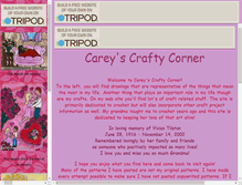 Tablet Screenshot of careyscraftycorner.tripod.com