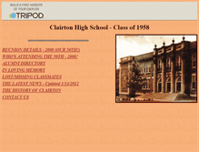 Tablet Screenshot of clairton1958.tripod.com