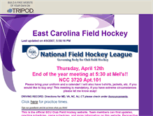 Tablet Screenshot of ecufieldhockey.tripod.com