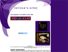 Tablet Screenshot of elissa08.tripod.com