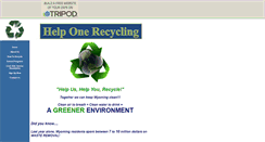Desktop Screenshot of helponerecycling.tripod.com