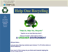 Tablet Screenshot of helponerecycling.tripod.com