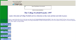 Desktop Screenshot of collegefootball.tripod.com
