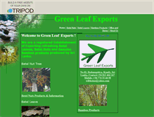 Tablet Screenshot of greenleafexports.tripod.com