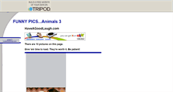 Desktop Screenshot of funnypicsanimals3.tripod.com