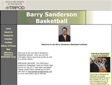 Tablet Screenshot of barrysandersonbasketball.tripod.com