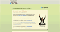 Desktop Screenshot of doctorback.tripod.com