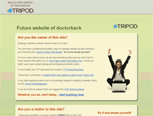 Tablet Screenshot of doctorback.tripod.com