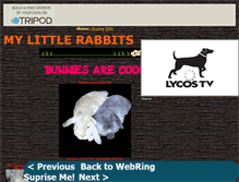 Tablet Screenshot of myrabbits.tripod.com