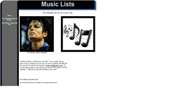 Desktop Screenshot of musiclists1.tripod.com