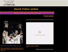 Tablet Screenshot of dereklfisher.tripod.com