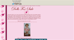 Desktop Screenshot of dollsforsale.tripod.com