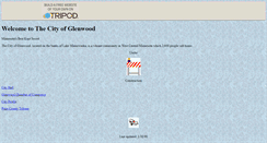 Desktop Screenshot of glenwoodmn.tripod.com