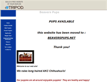 Tablet Screenshot of beaverspups.tripod.com