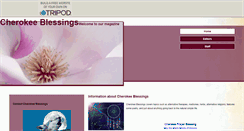 Desktop Screenshot of cherokeeblessings.tripod.com
