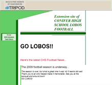 Tablet Screenshot of lobosfootball.tripod.com
