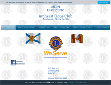 Tablet Screenshot of amherstlionsclub.tripod.com