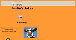 Desktop Screenshot of justinjokes.tripod.com