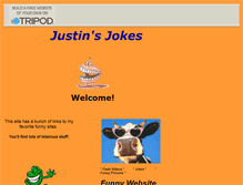 Tablet Screenshot of justinjokes.tripod.com