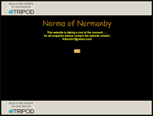 Tablet Screenshot of normaofnormanby.tripod.com