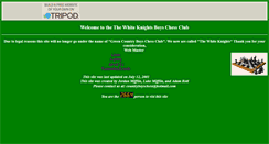 Desktop Screenshot of greencountrychess.tripod.com